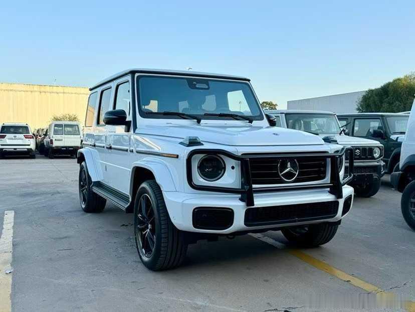 白红小熊猫配色G550 你就说好不好看就完了！25款奔驰G550白 黑红双拼配置