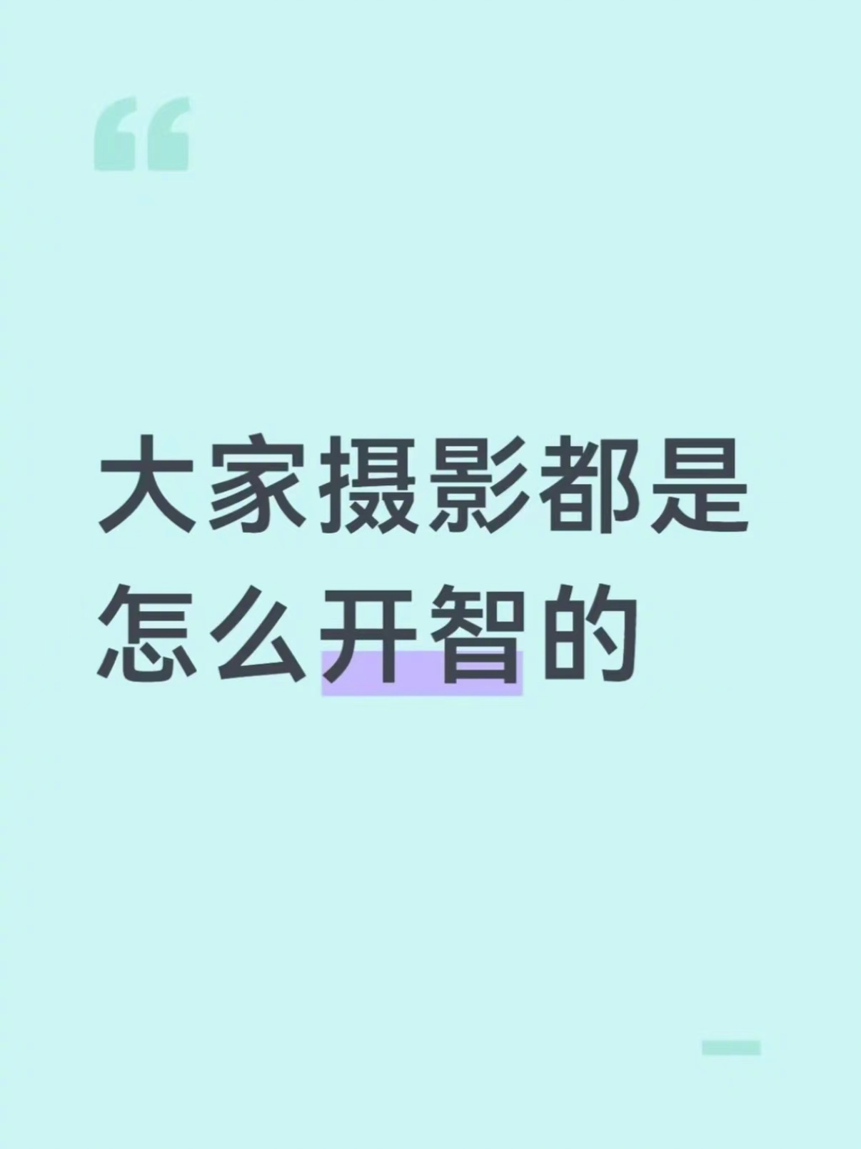 大家摄影都是怎么开智的 生活趣事狂想曲