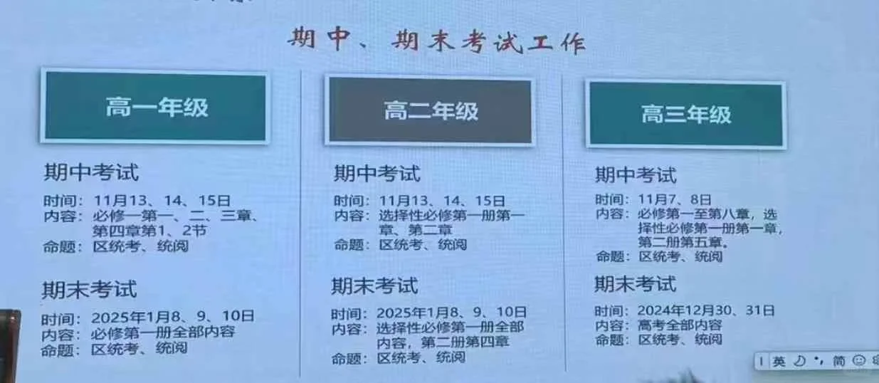 2024-2025南开区高中考试