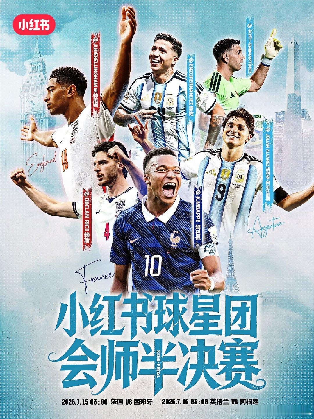 💪2026美加墨世界杯经过100场激烈对决，法国、西班牙、英格兰、阿根廷最终走