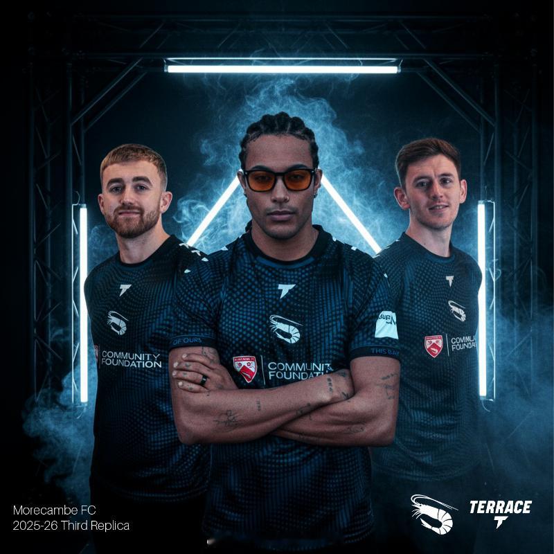 莫克姆发布25-26赛季第三球衣。贤聊球衣 球衣资讯