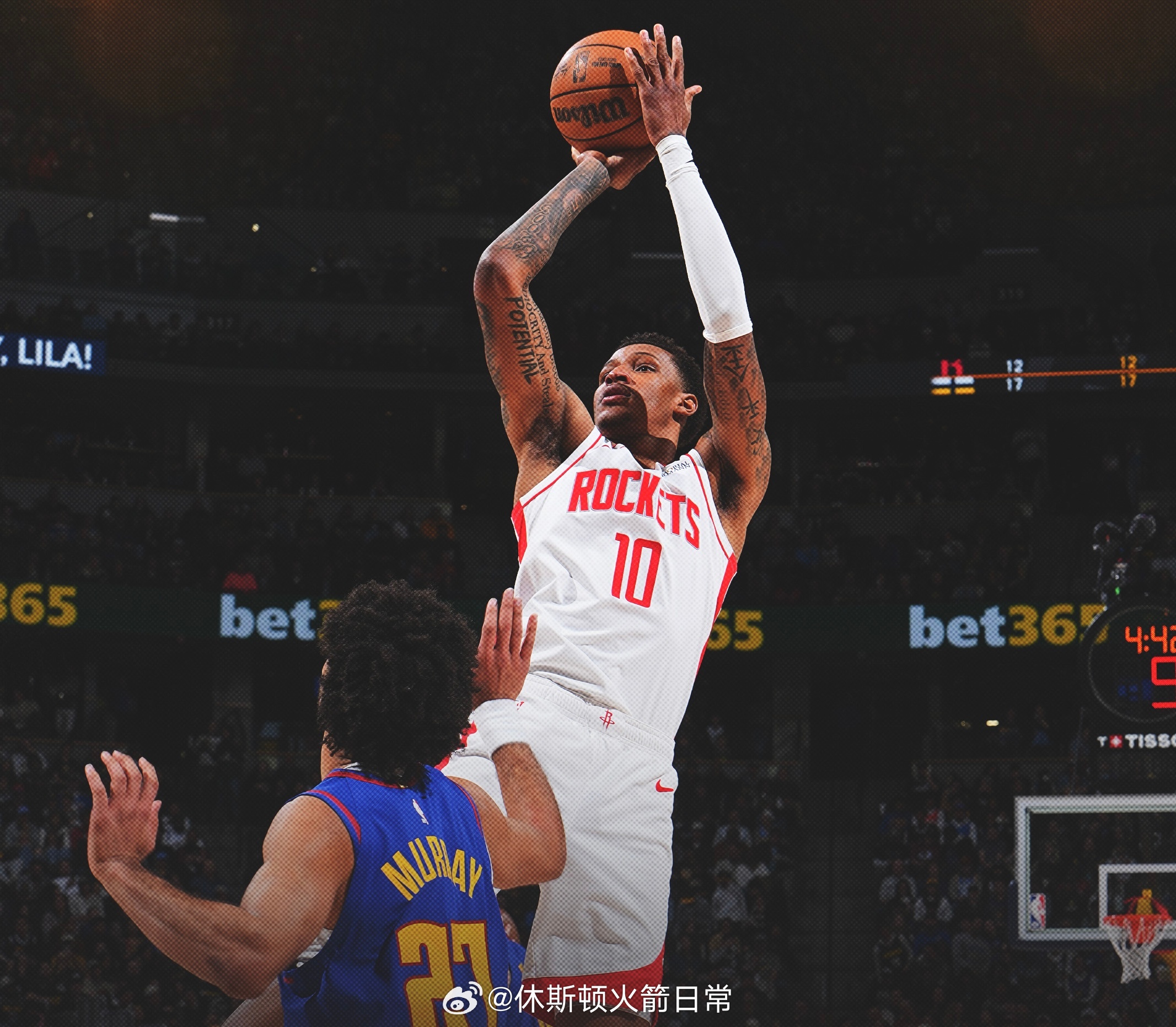 NBA25-26赛季火箭常规赛第65场，全场比赛结束，火箭93-129掘金，战绩