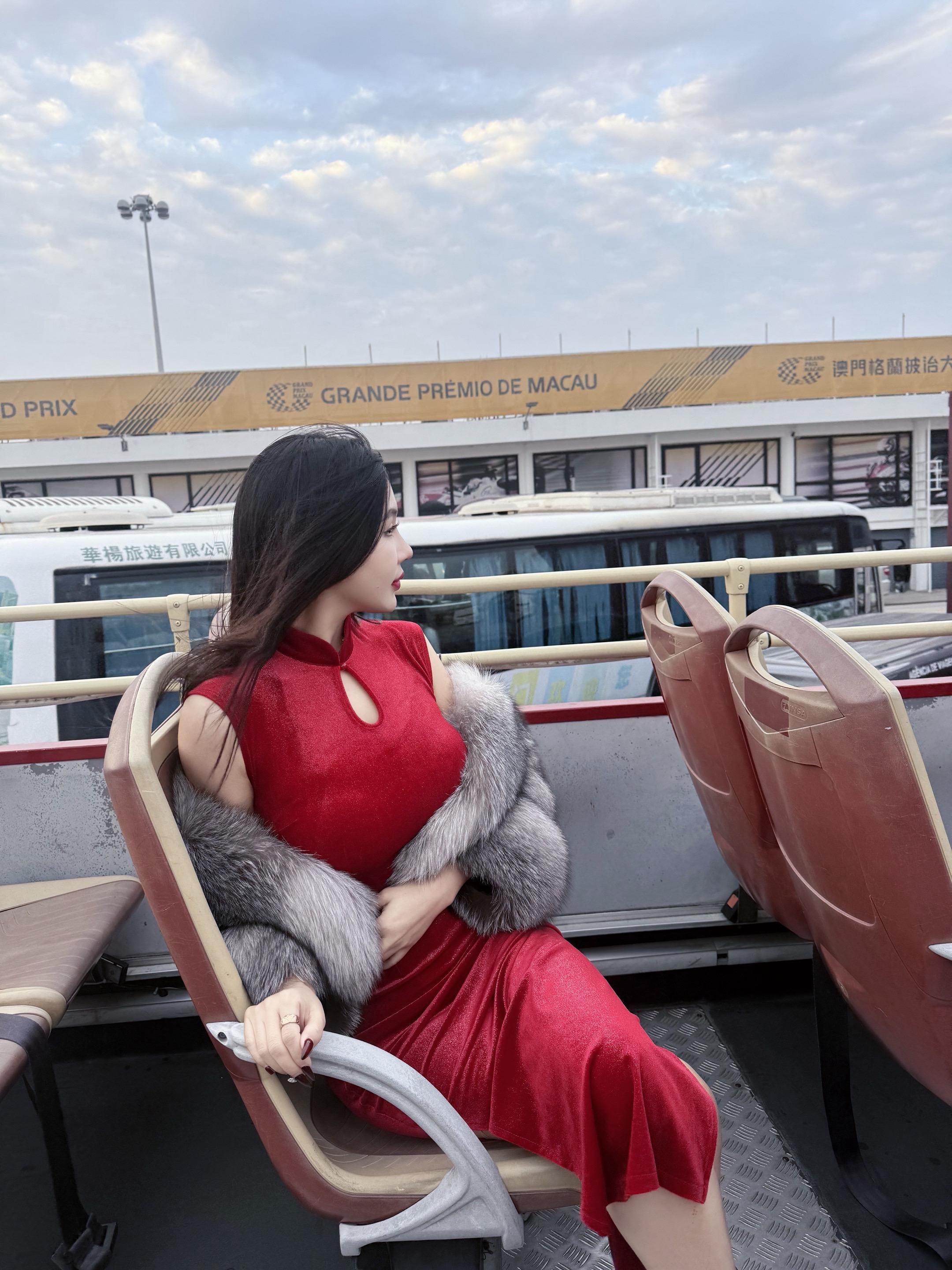 在澳门穿红色真的好出片