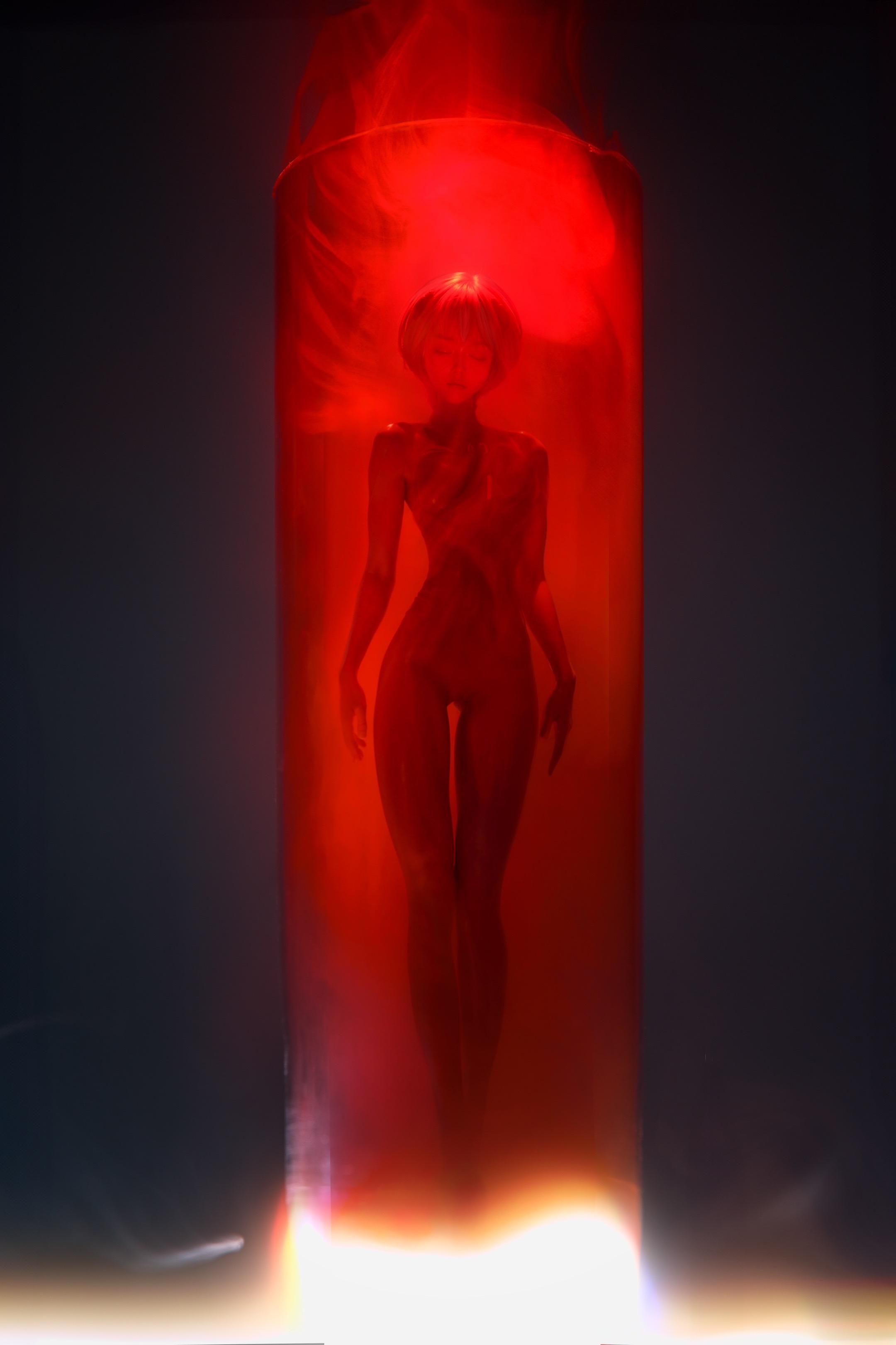 “死是现实的延续” 出镜黑色战斗服绫波丽coser: 绫波丽 摄影后期：我
