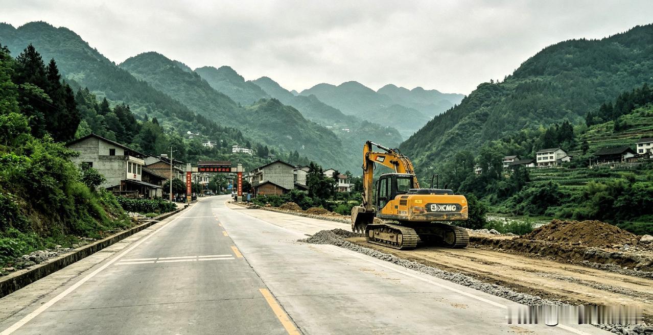 开州乡村要道迎来大变！天和通往三汇口公路开启升级改造
 
轰鸣的工程机械开进山间
