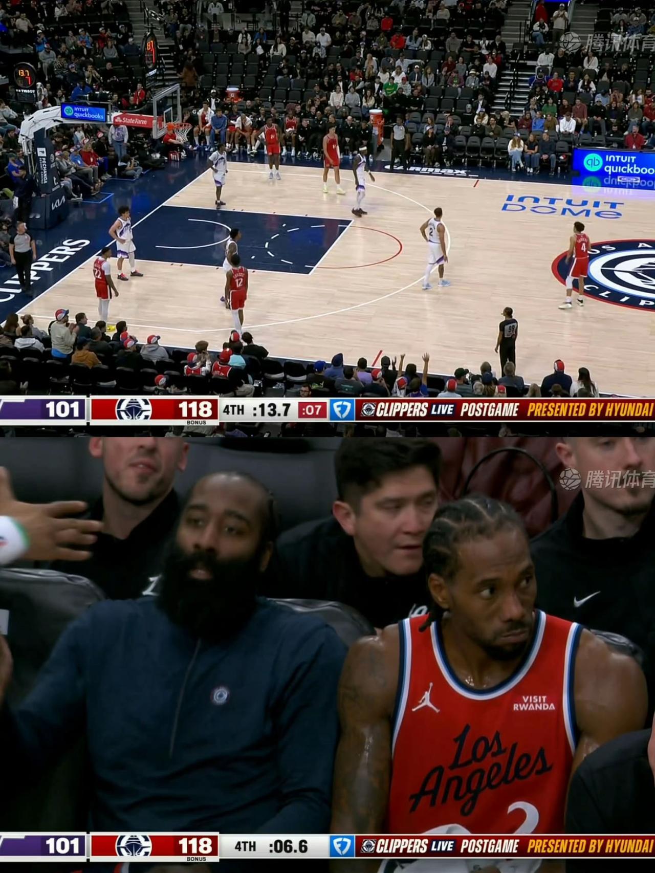 对于伦纳德还是那句话：打球很强，但不怎么打球。
这才叫北伐，随着快船118-10