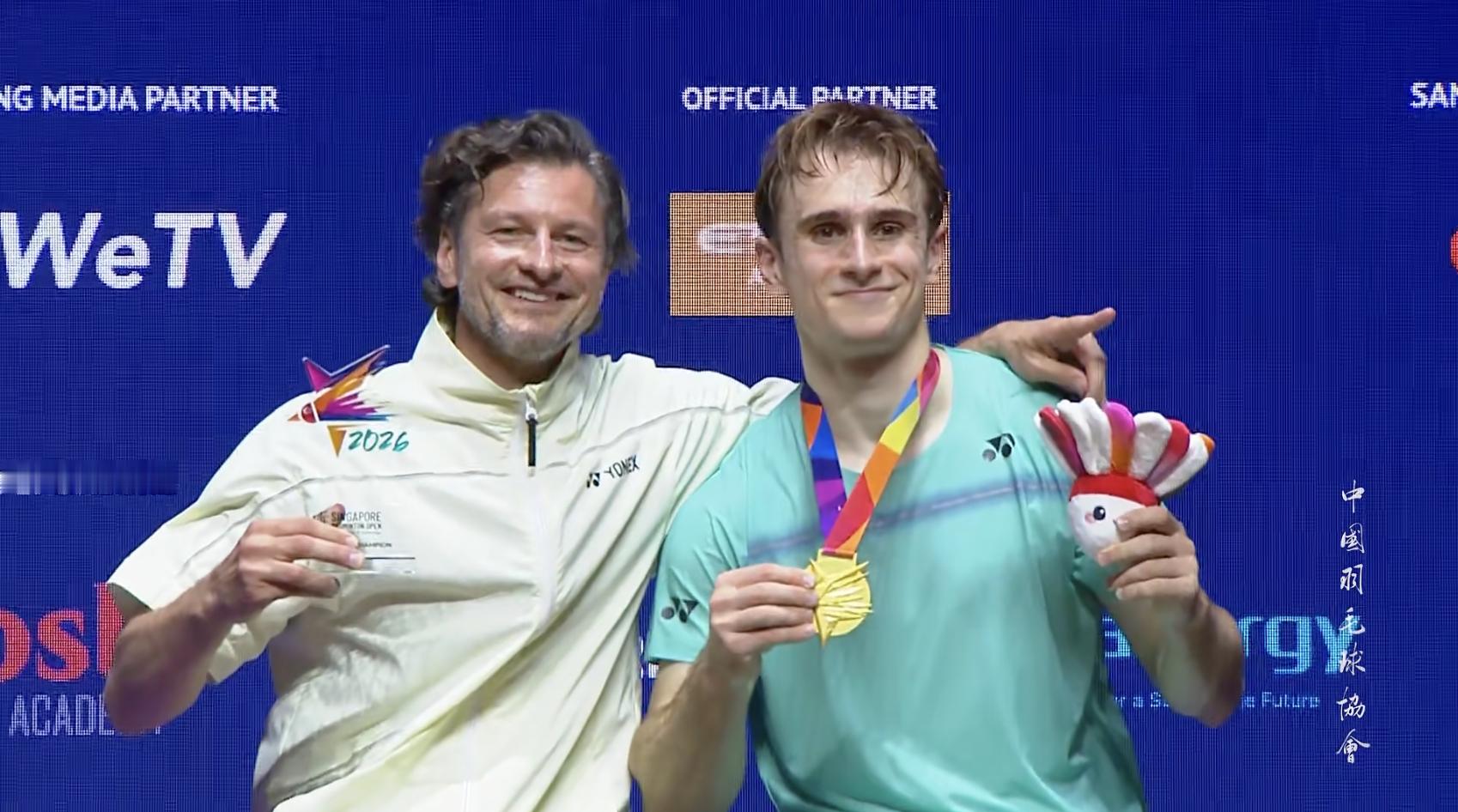 🏆男单冠军：拉尼尔🇫🇷🥈男单亚军：骆建佑🇸🇬恭喜两位！🎉🎉🎉2
