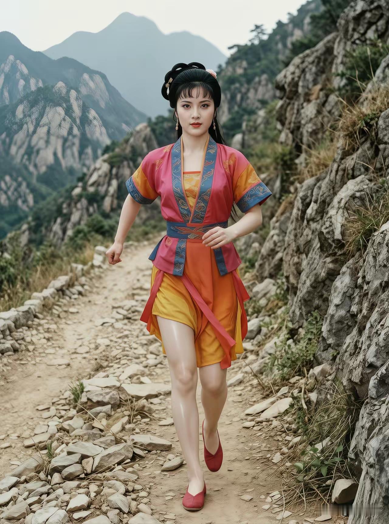 应邀去会友，
山路快步走。
不惧天气炎，
承诺须遵守