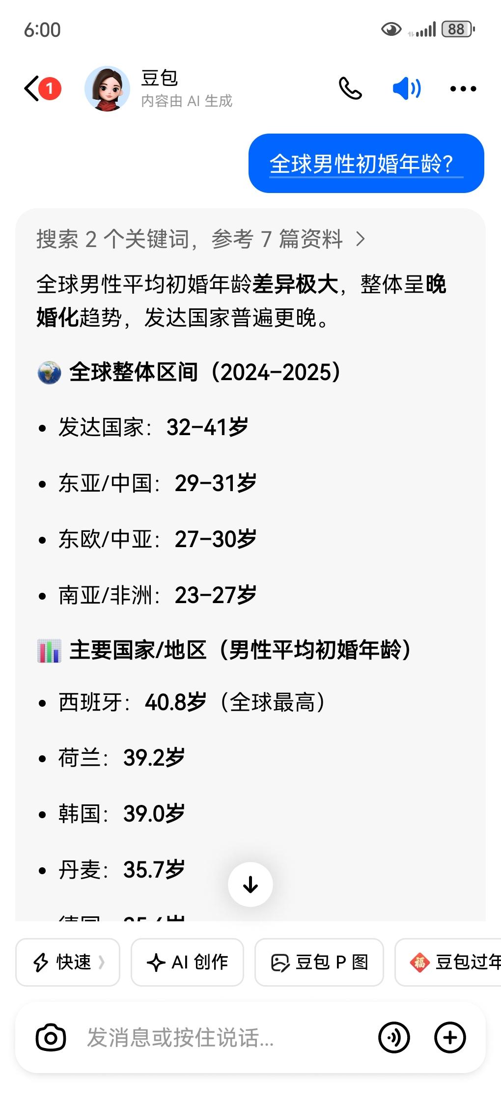 我们国家的初婚年龄也比着发达国家水平去了。