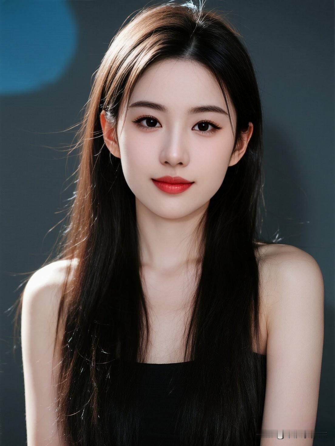 温柔甜美的少女，红唇轻启，优雅动人。一股冷艳少妇风铺面而来，妥妥的熟妇人妻。