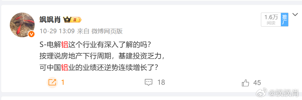 S-铝金属大涨，五六个涨停的，可惜呐，一直重点关注，没有下手。我相信，互动过的朋