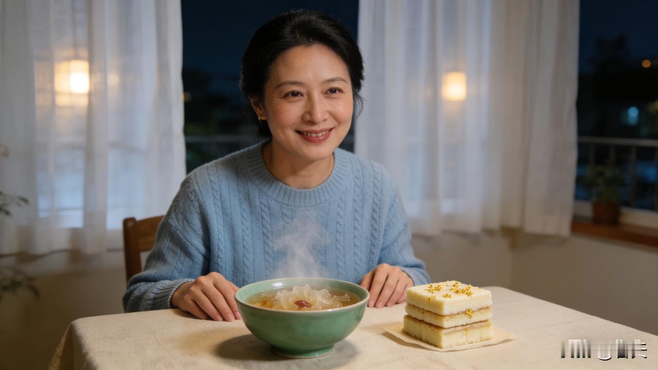 1. 一碗银耳羹，暖透婆媳心！平淡日子里的小惦记，最是戳昨夜九点，我刚要入眠，儿
