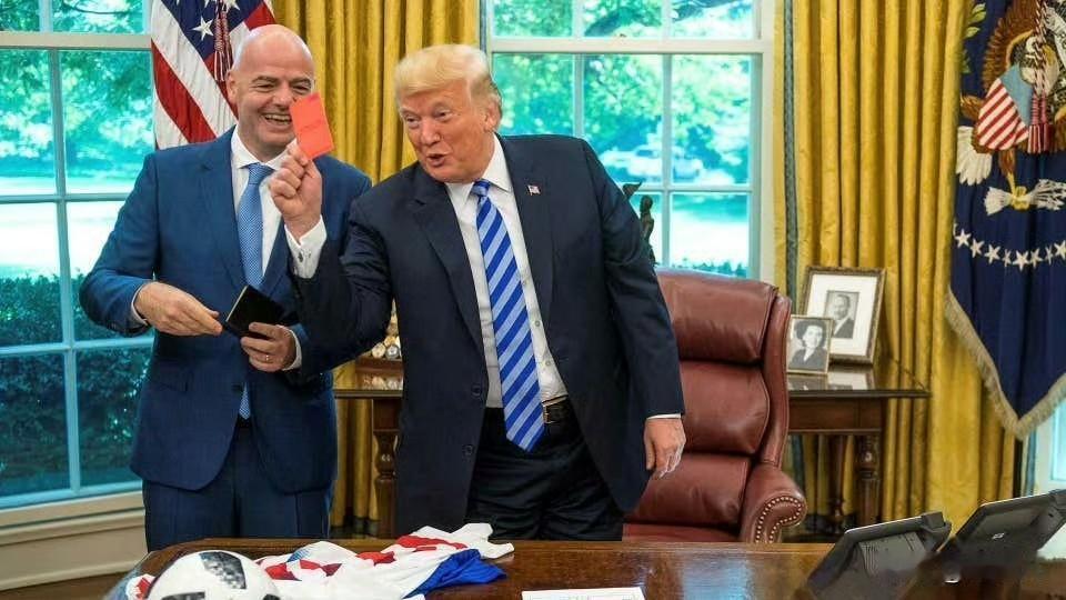 特朗普希望国际足联主席因凡蒂诺出任下一任联合国秘书长，特朗普认为，因凡蒂诺的国际