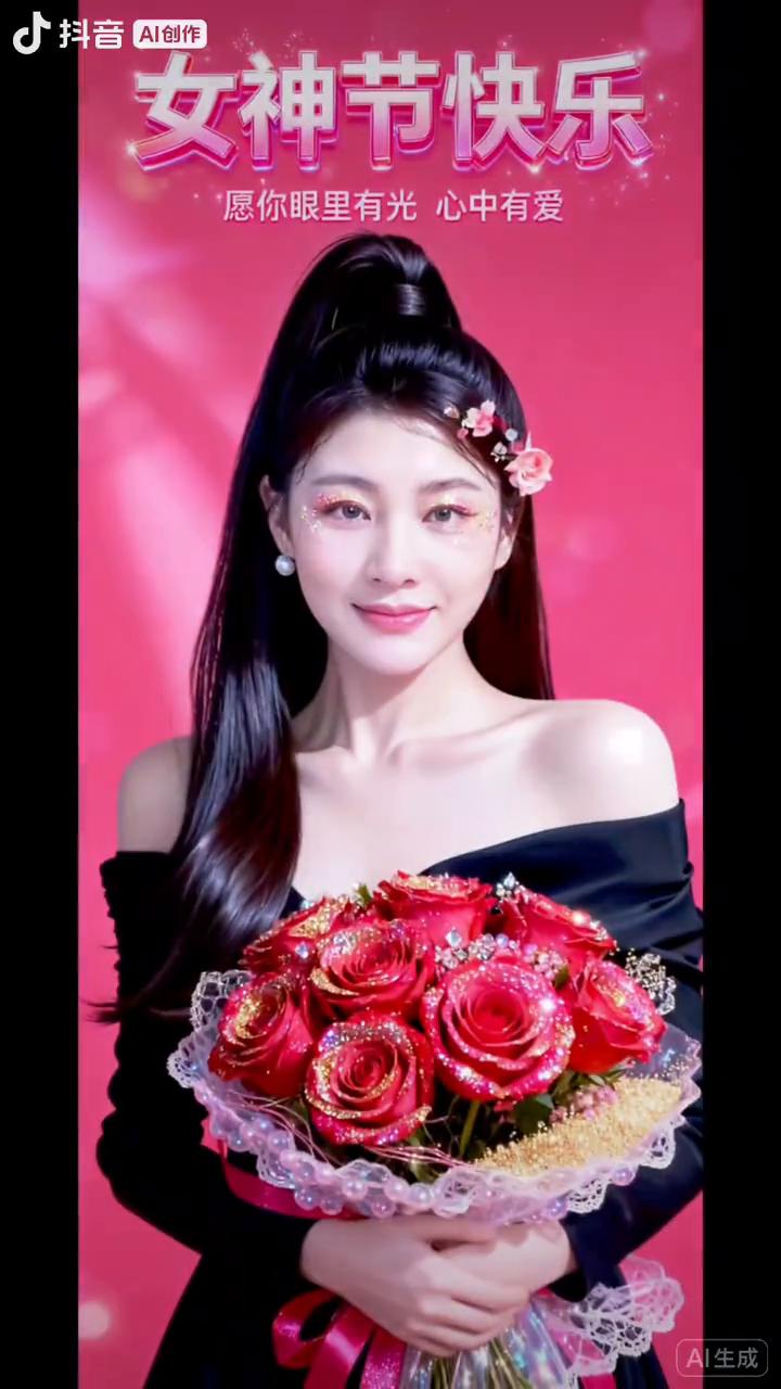女神节快乐。
愿你眼里有光，心中有爱。