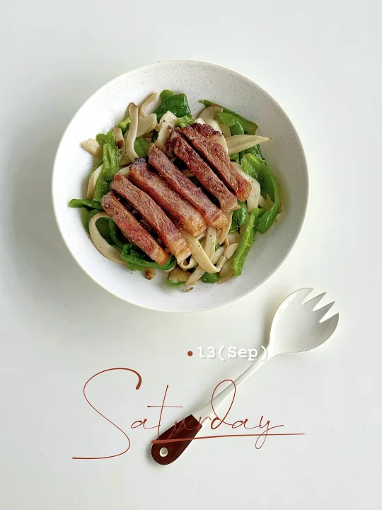 可以做正餐的沙拉🥗｜适合中国胃的牛排沙拉