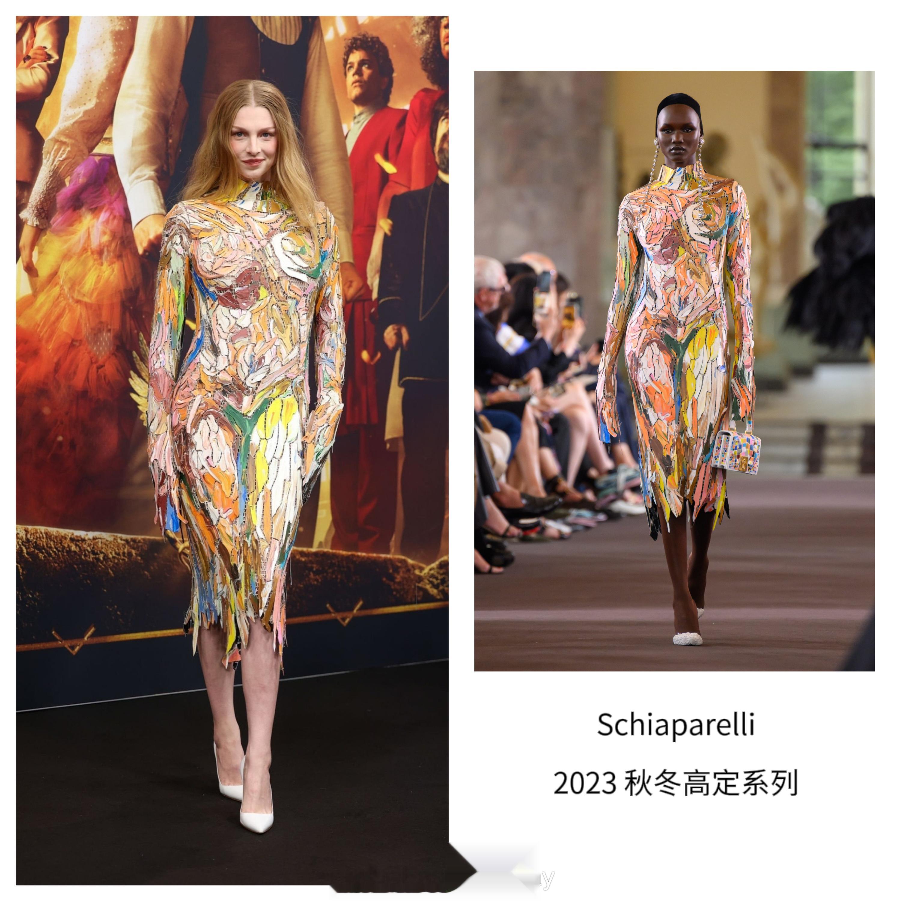 Hunter Schafer 电影宣传期的造型有亿点点美到我！既敢穿也会穿，可以