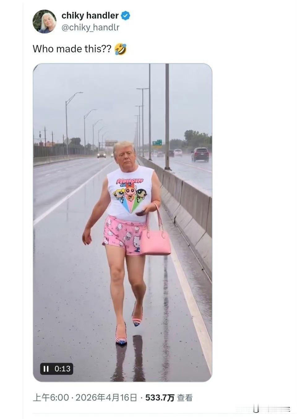 特朗普应该很喜欢，如果他看见了，一定会亲自转发这个帖子！