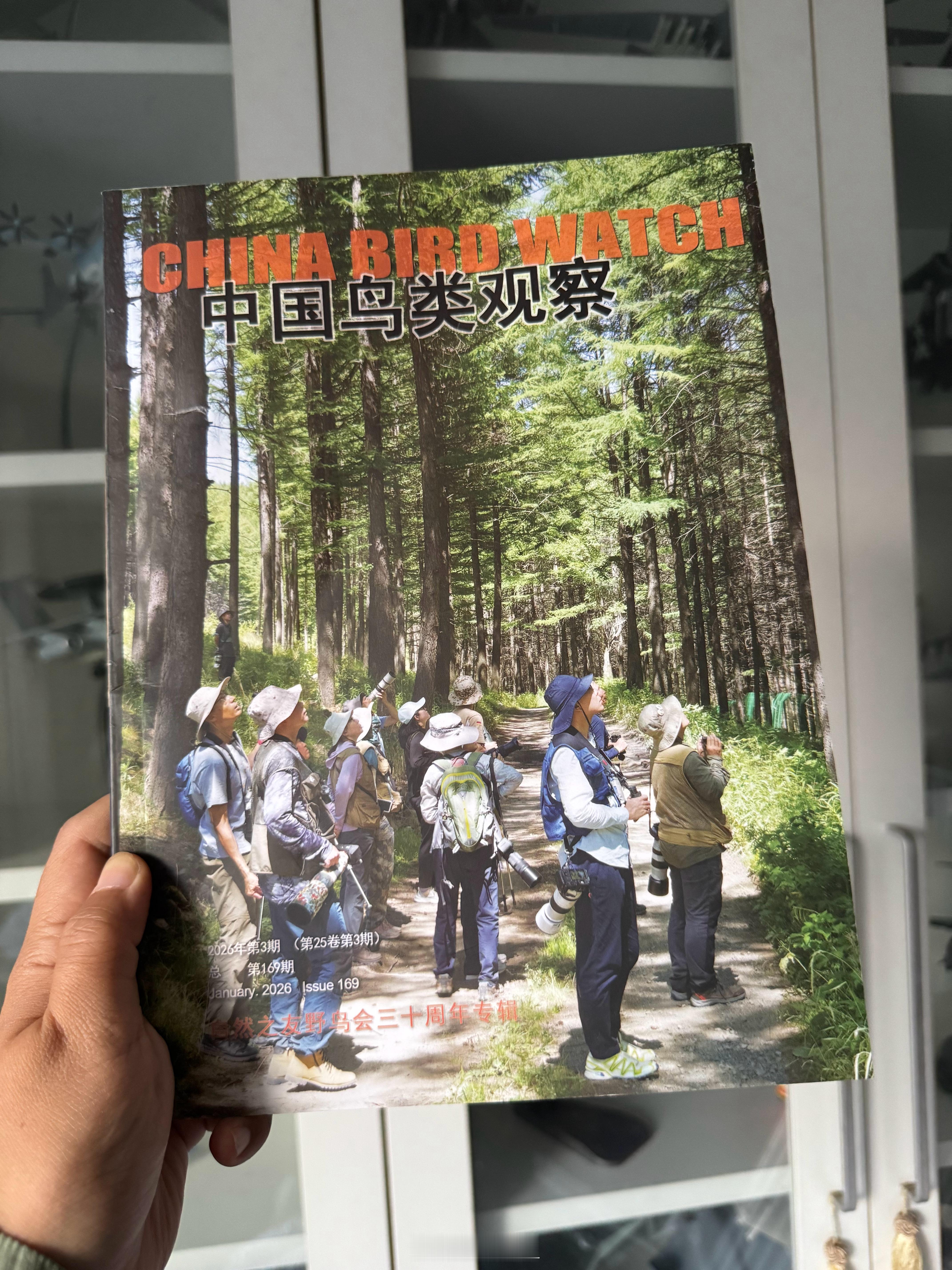 随手拍的一张黄喉鵐，居然刊登在了《中国鸟类观察》自然之友野鸟会三十周年专辑上，人