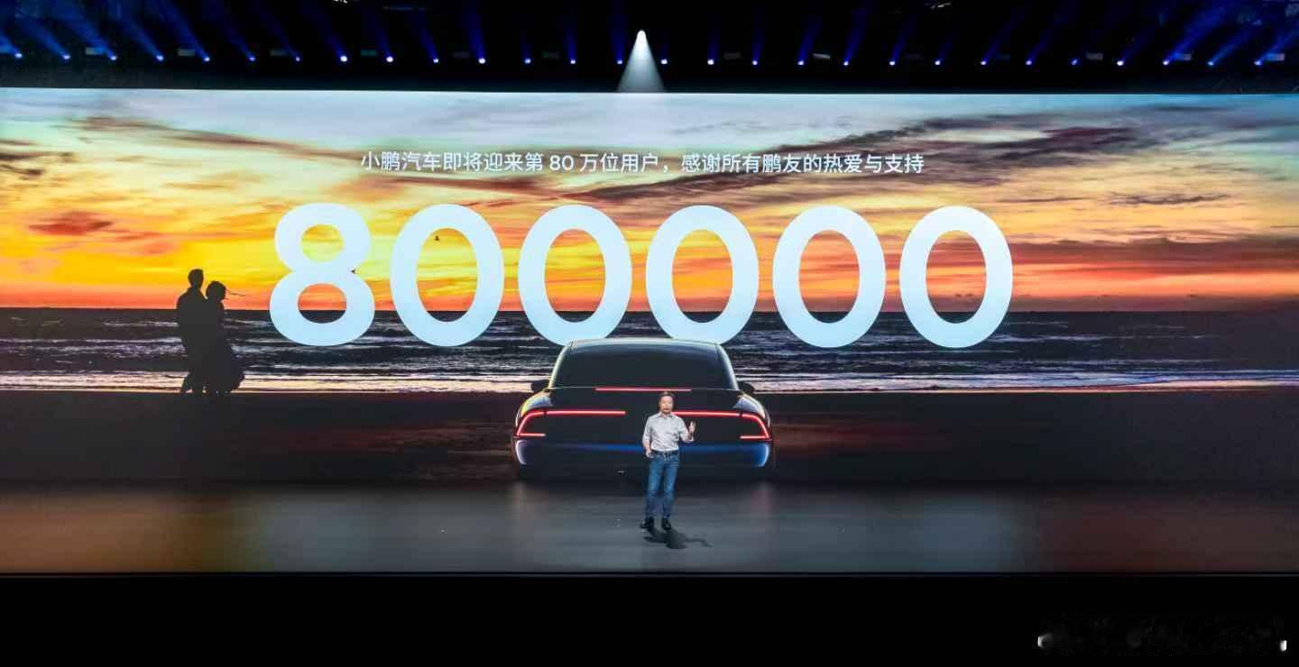 小鹏汽车即将迎来第80万位用户，感谢鹏友们的热爱与支持。小鹏G7满足更多年轻家庭