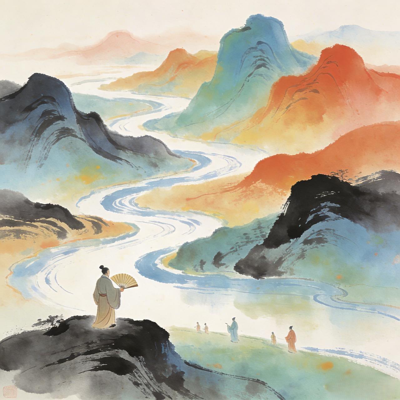 上联：天有日月星辰
下联：人怀仁义礼信
从天道转向人道，以儒家核心品德形成升华