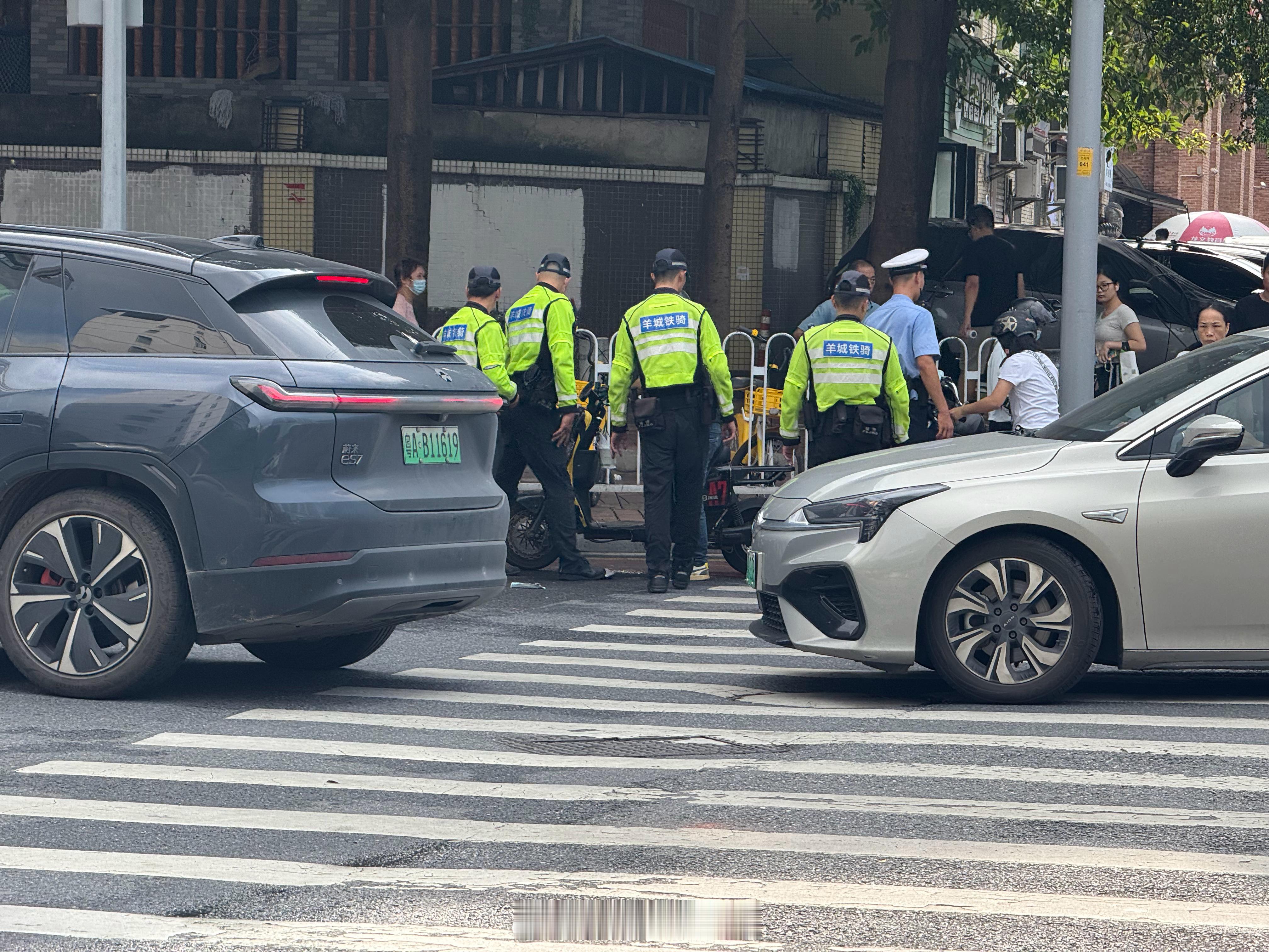 一排铁骑嚟执法整治电动车，好。  ​​​