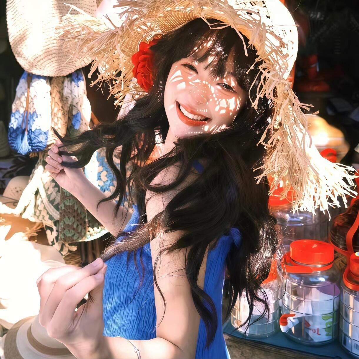 夏天女头｜明媚感女生头像｜阳光明媚 我也明媚✨
