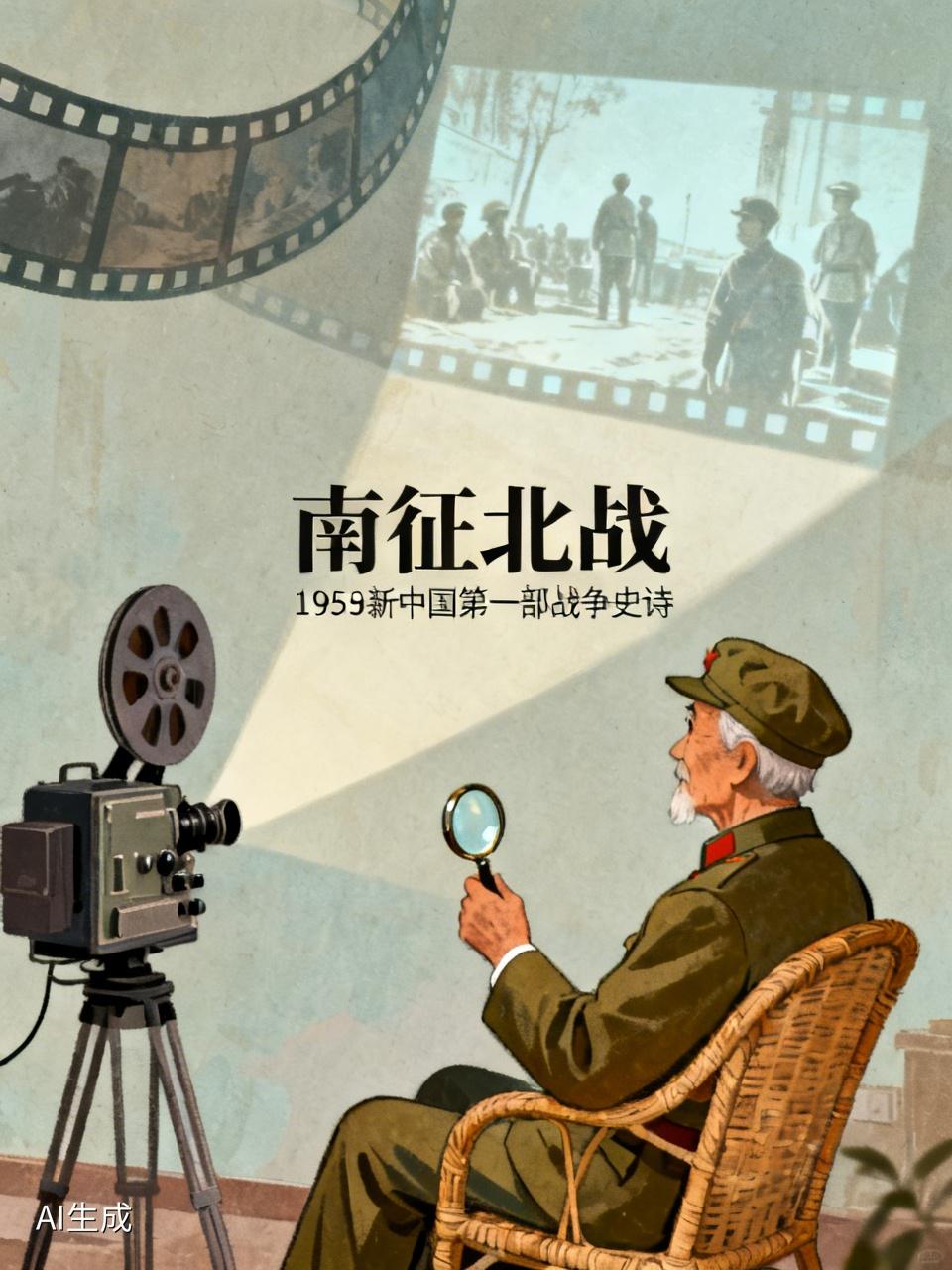 要说一部老电影证明不再年轻，那必须是《南征北战》。1952 年上映的它可是新中国