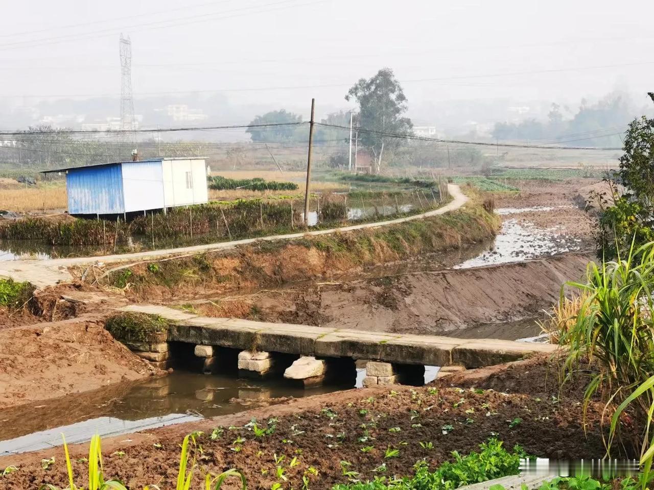 肖瓦桥位于自贡市大安区牛佛镇板牛路边，横跨双龙桥河，是一座建于清代的五墩六孔石板