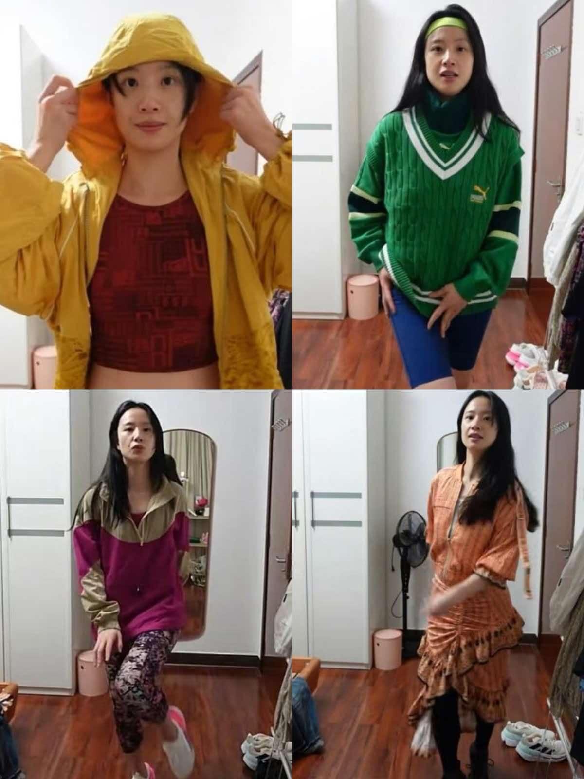 李梦这人什么都好，
演技好，相貌好，
就是有一点不好，那就是她这人喜欢穿丑衣服。