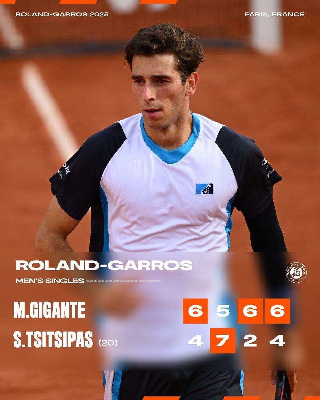 哇哦！23岁意大利🇮🇹资格赛选手吉甘特6-4、5-7、6-2、6-4将前赛会