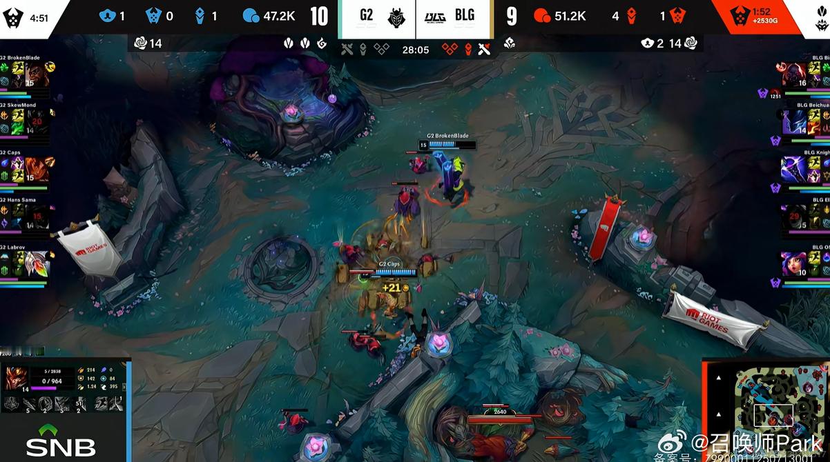Knight发条抢龙逆转战局！！BLG打个G2这么艰难吗[流汗][流汗]速度2比