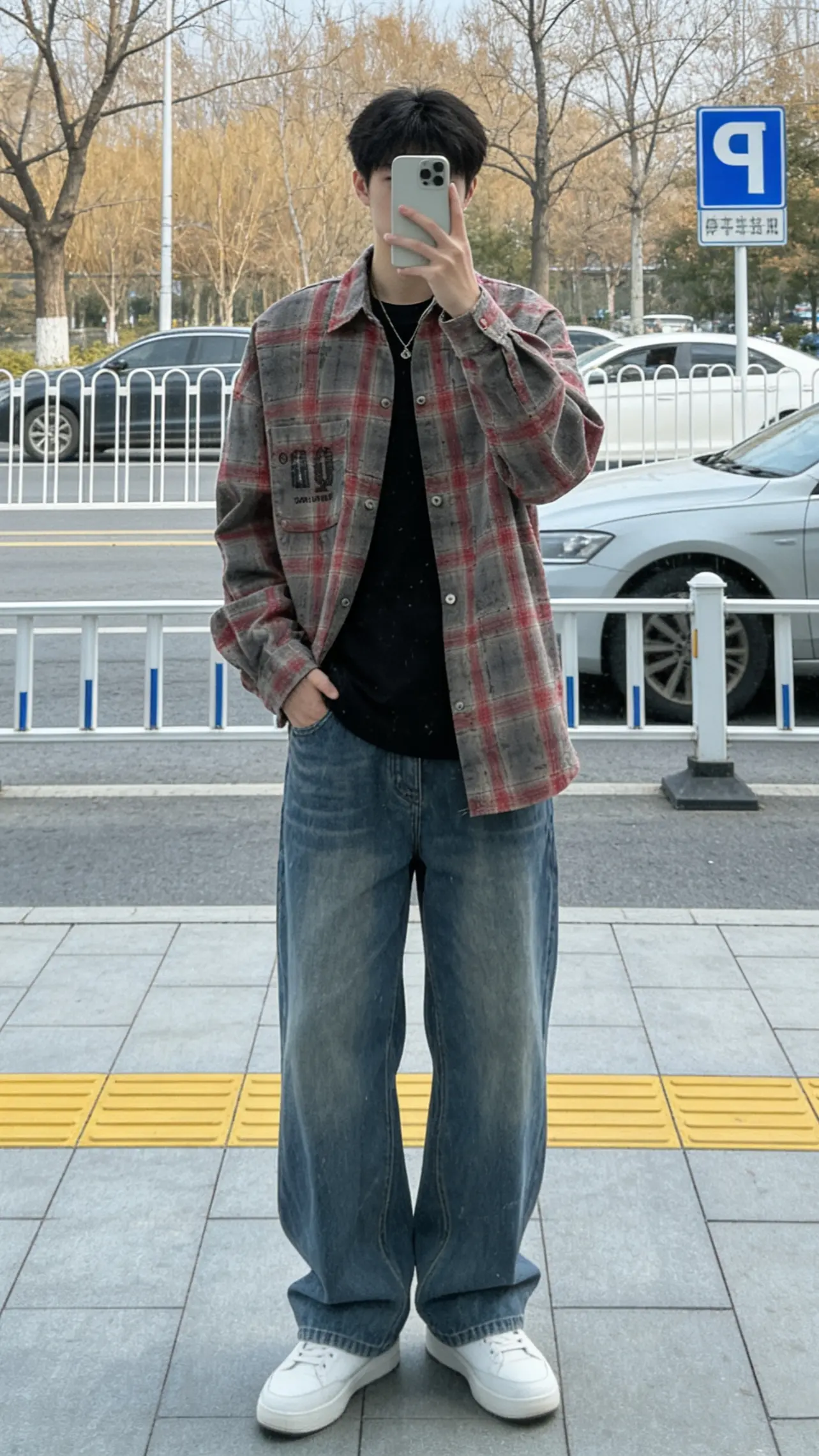 日系 扎染 潮流穿搭 衬衫 男生穿搭