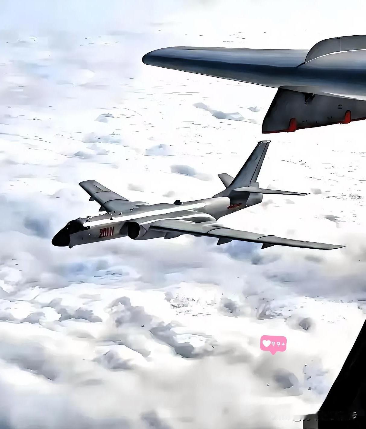 中国今天终于出手，菲律宾不敢说话了！ 今天上午，中国军方出动轰-6K轰炸机，与多