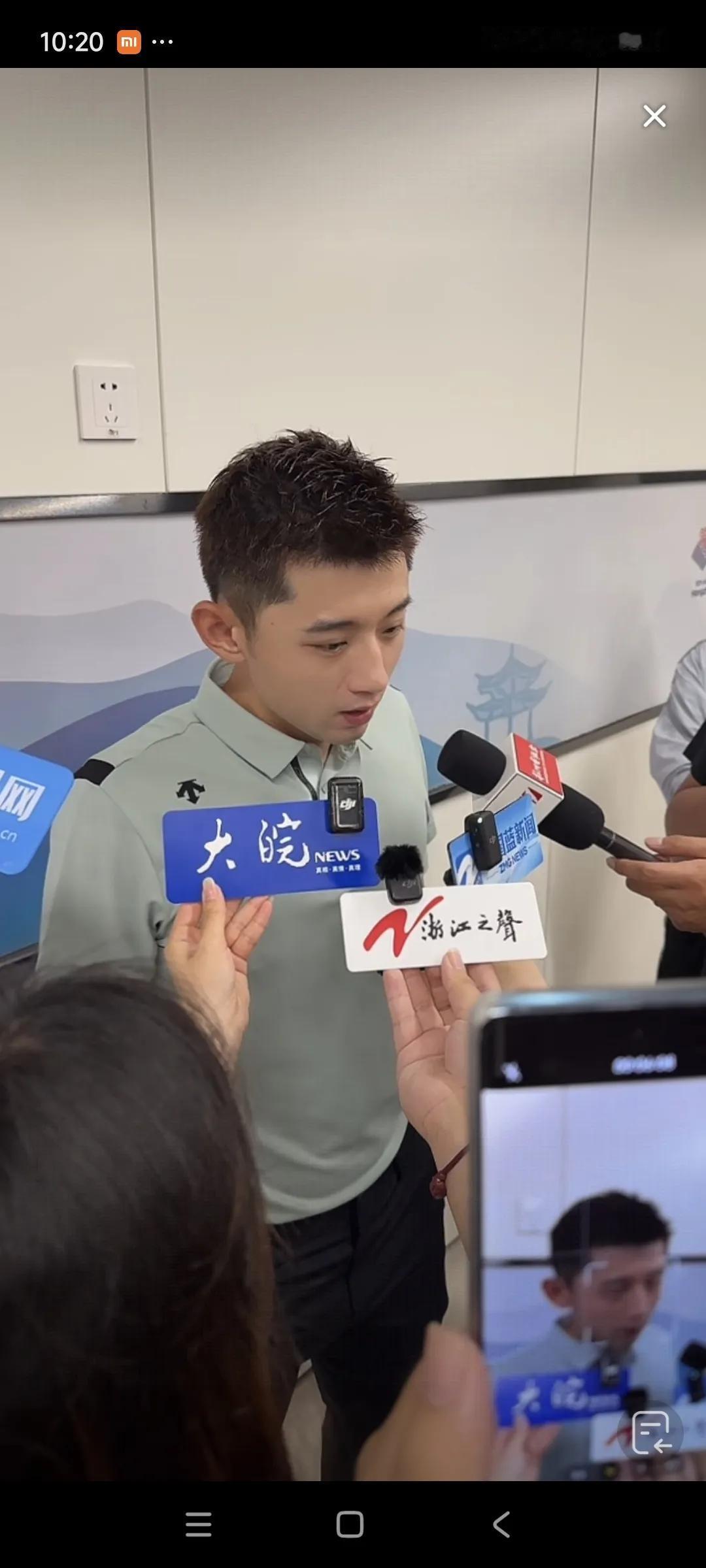 张继科杯今天正式开幕了！这是首个以运动员名字命名的乒乓球赛事！
今天在拜访中说到