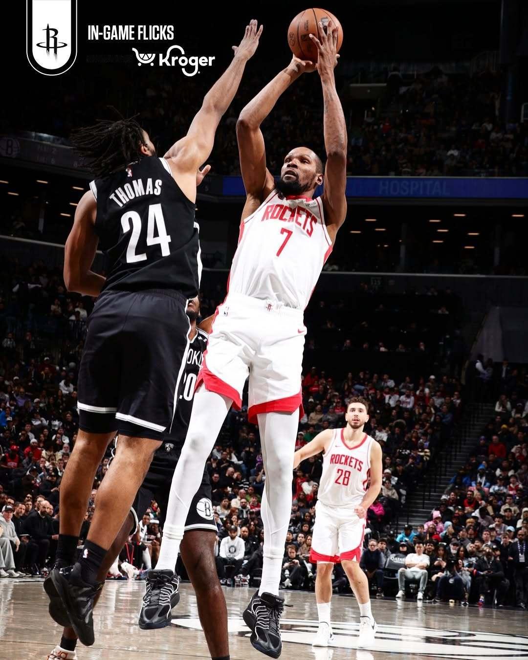 2026.1.2｜火箭120—96篮网西部第4｜21胜10负｜4连胜杜兰特｜22