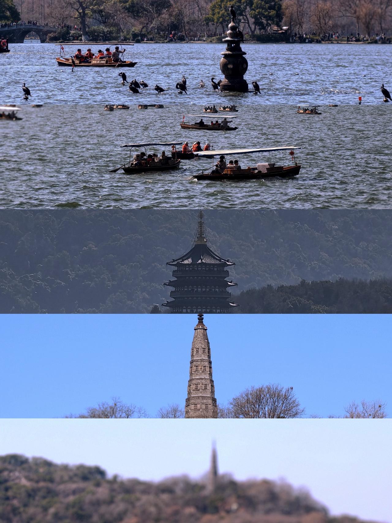 我的杭州西湖不会人山人海～看别人出行的杭州西湖都是人山人海的图
我的几乎没有
空