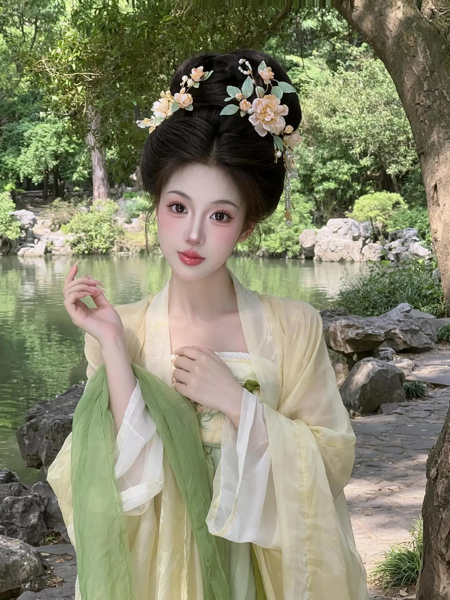 AI湖畔汉服照 随变ai随便玩 写真情绪片 写真风格