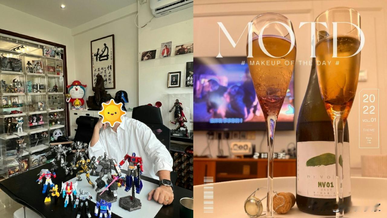 💖被迫离巢艺人自资做老板生活写意，饭后拼模型曝光乱中有序的家
💖现年55岁的