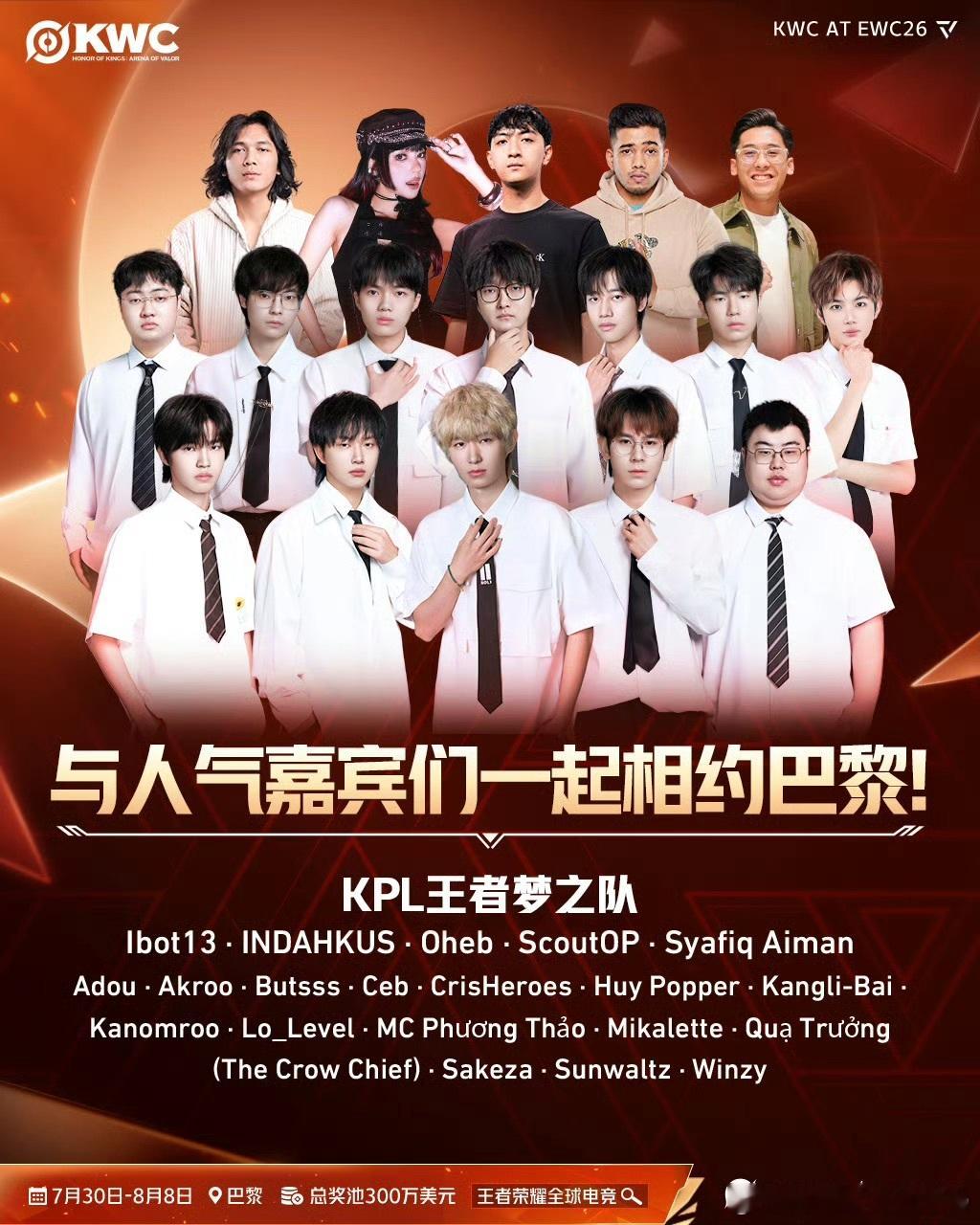 KPL梦之队表演赛阵容各路名场面制造者齐聚，好奇选手会不会解锁非常规位置，已经开