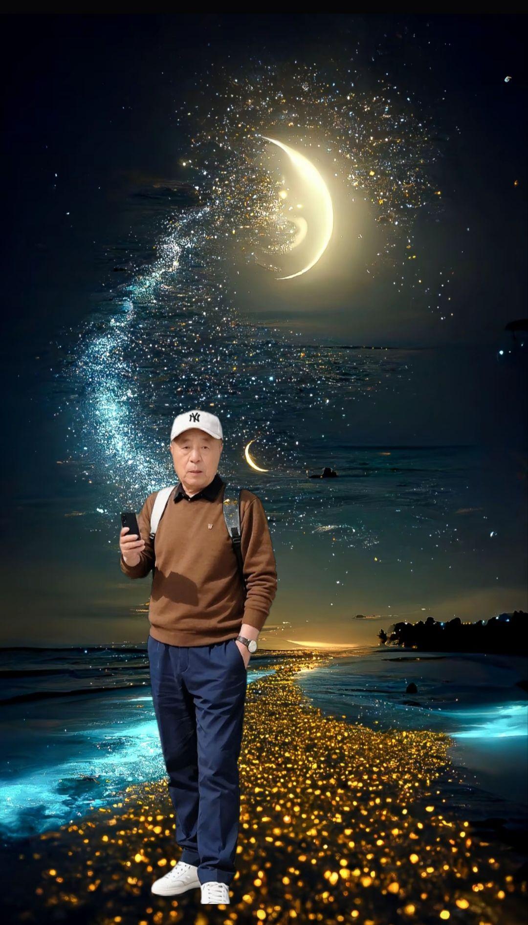 每当月亮挂在天上一一
