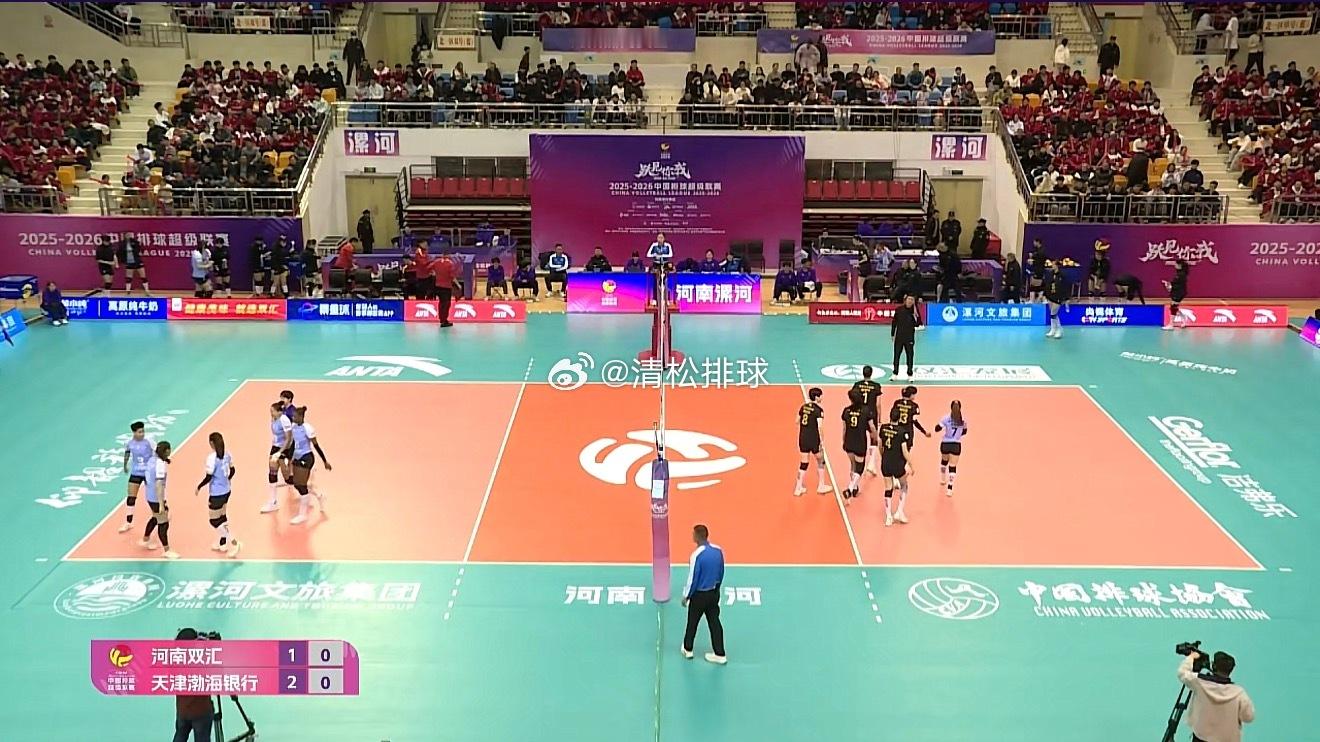 2025-2026中国女排超级联赛A级第14轮河南双汇vs天津渤海银行第三局：2