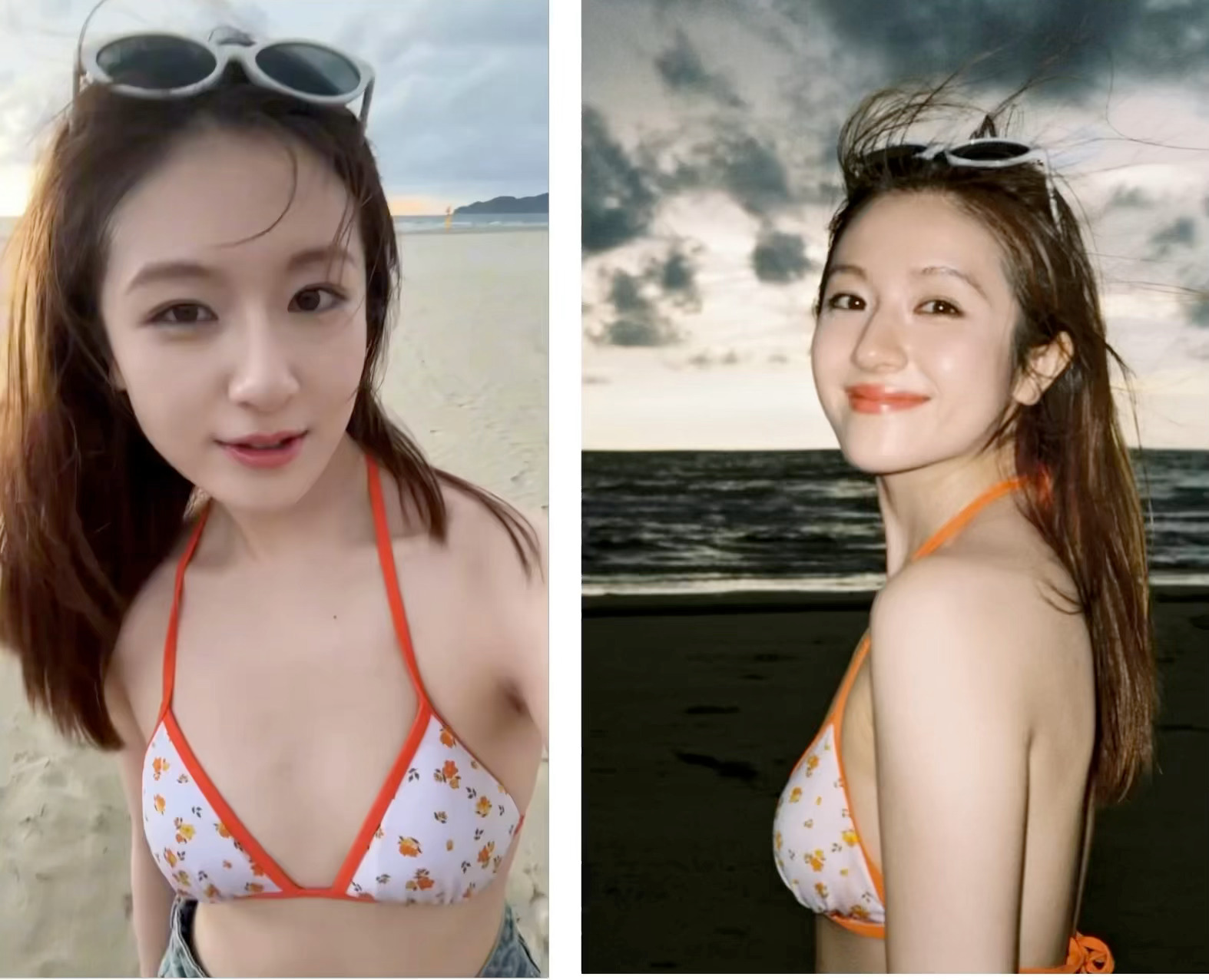 李兰迪比基尼如此美太有活力了，真的非常明媚啊！海风一吹简直女神[哇]李兰迪比基尼