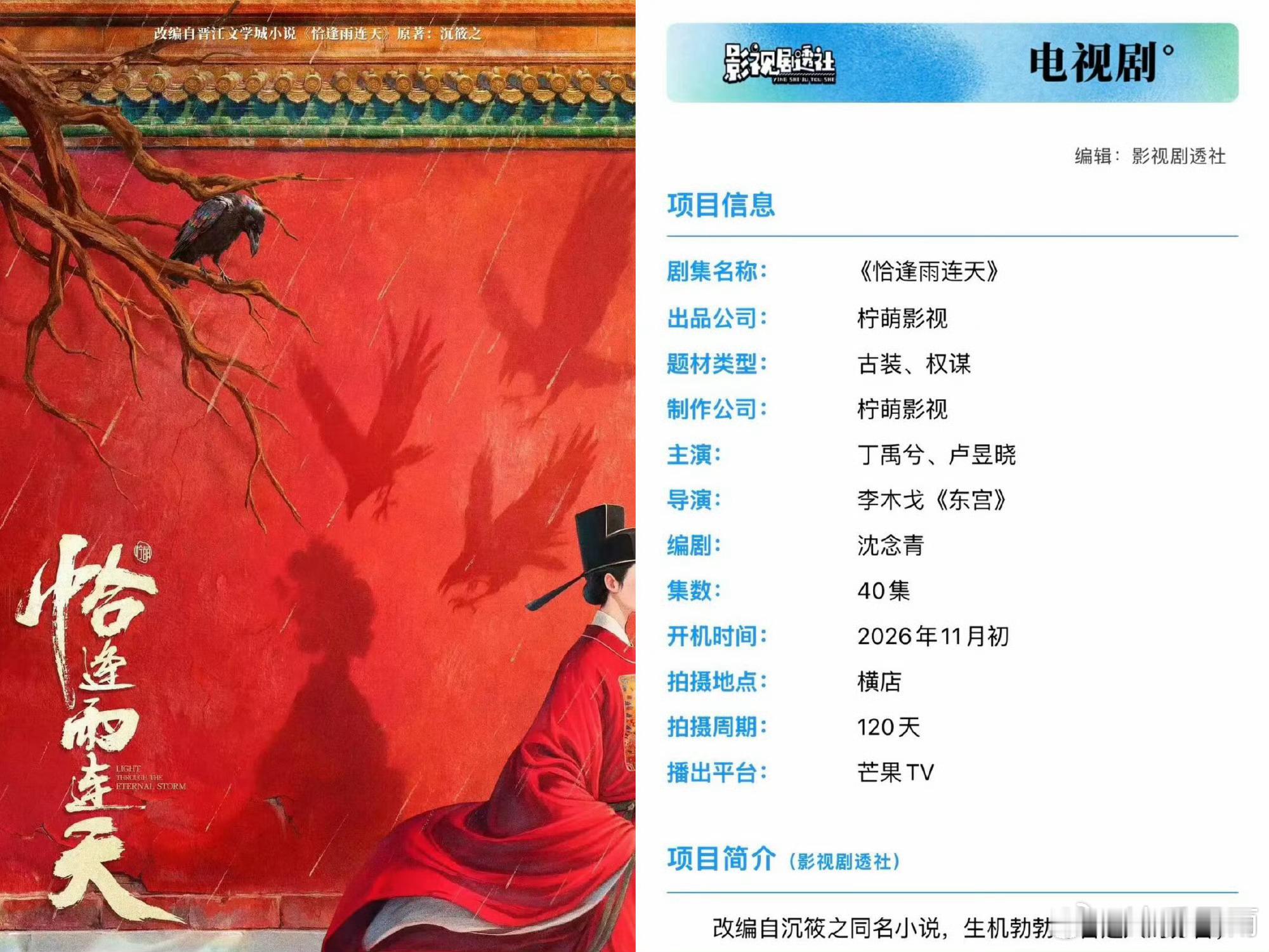 卢昱晓曝丁禹兮卢昱晓新剧延期开机卢昱晓的资源最近真的好到爆炸了，看来她的那些后援