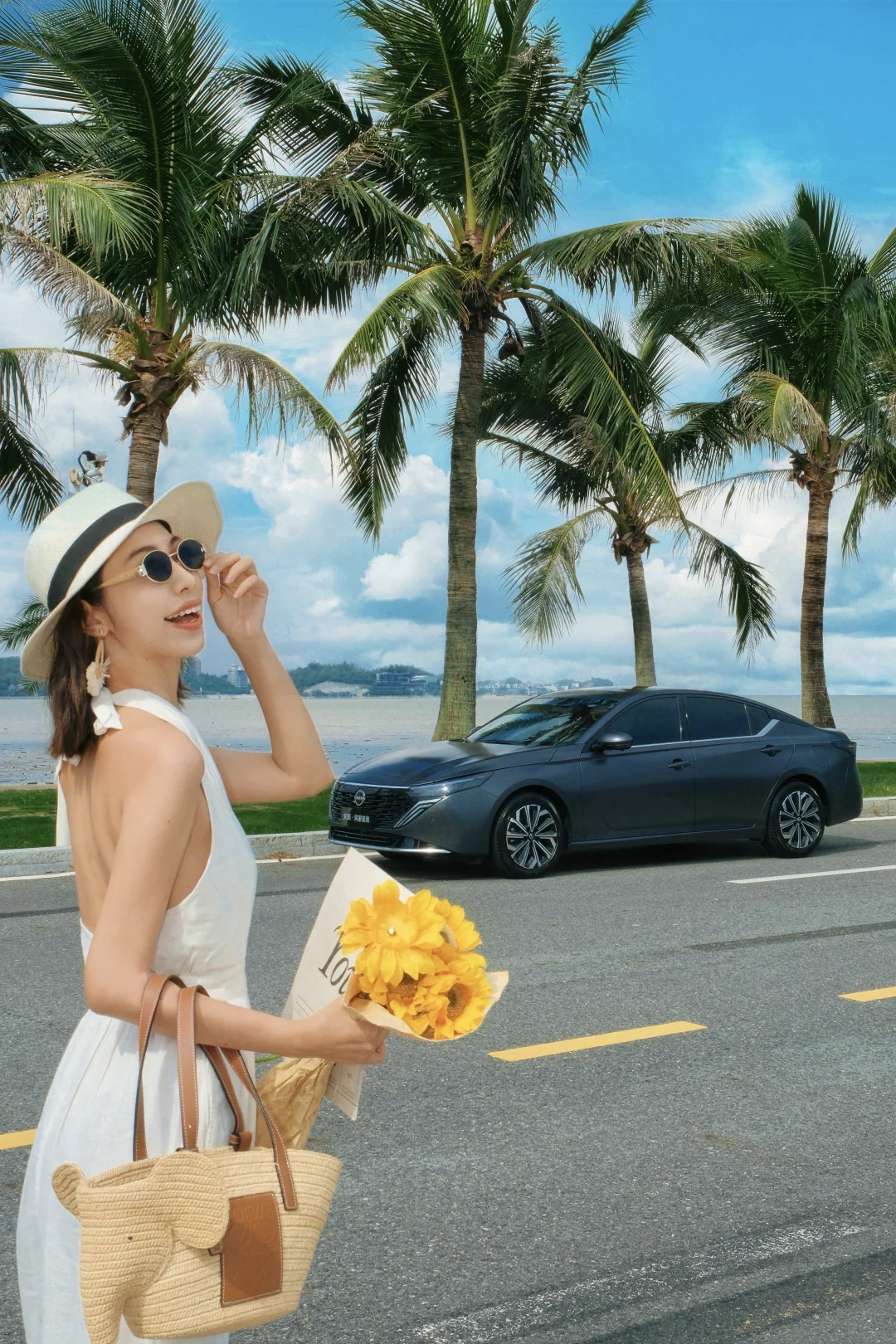 和天籁·鸿蒙座舱去海边享受周末的温柔☁️