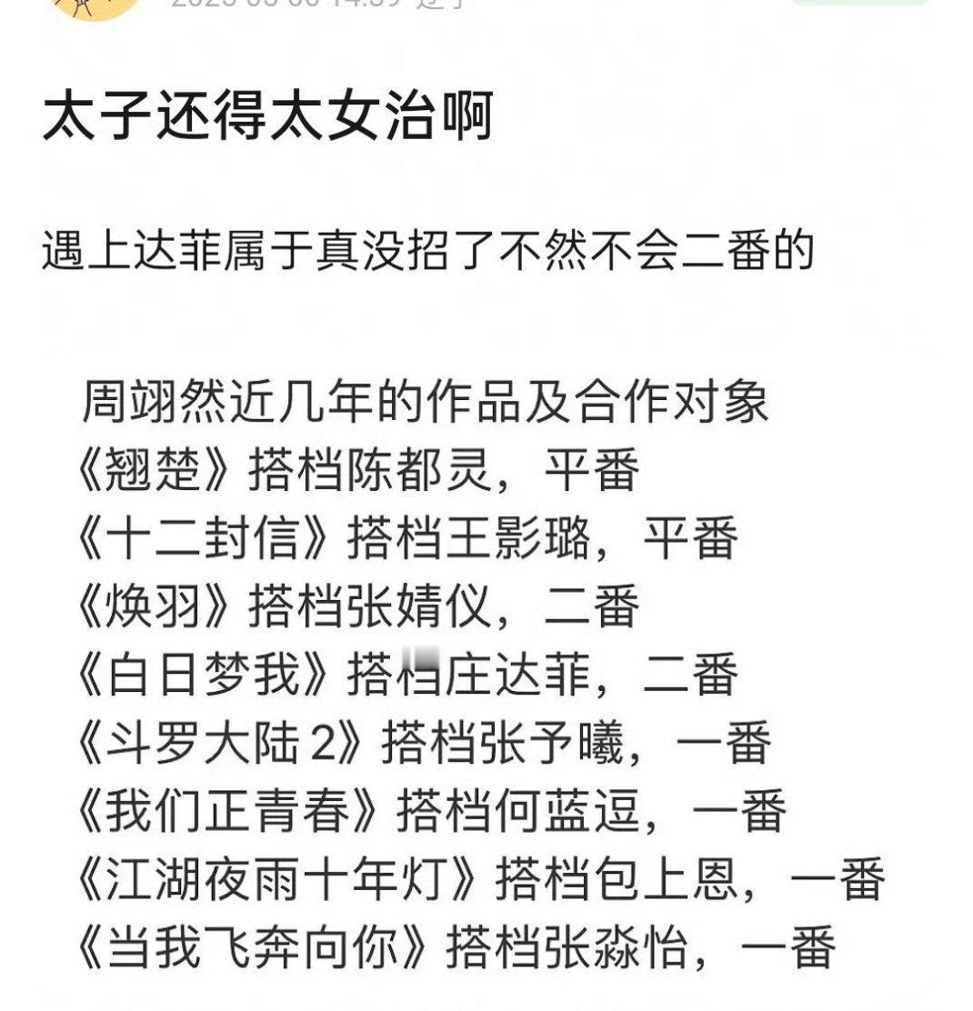 周翊然陈都灵发文看来平番都是对嘟的恩典了[裂开] ​​​