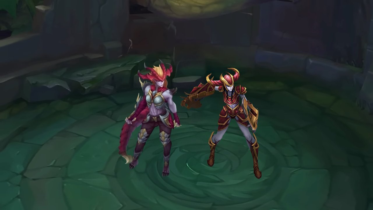 LOL新版希瓦娜重做新旧模型对比英雄联盟