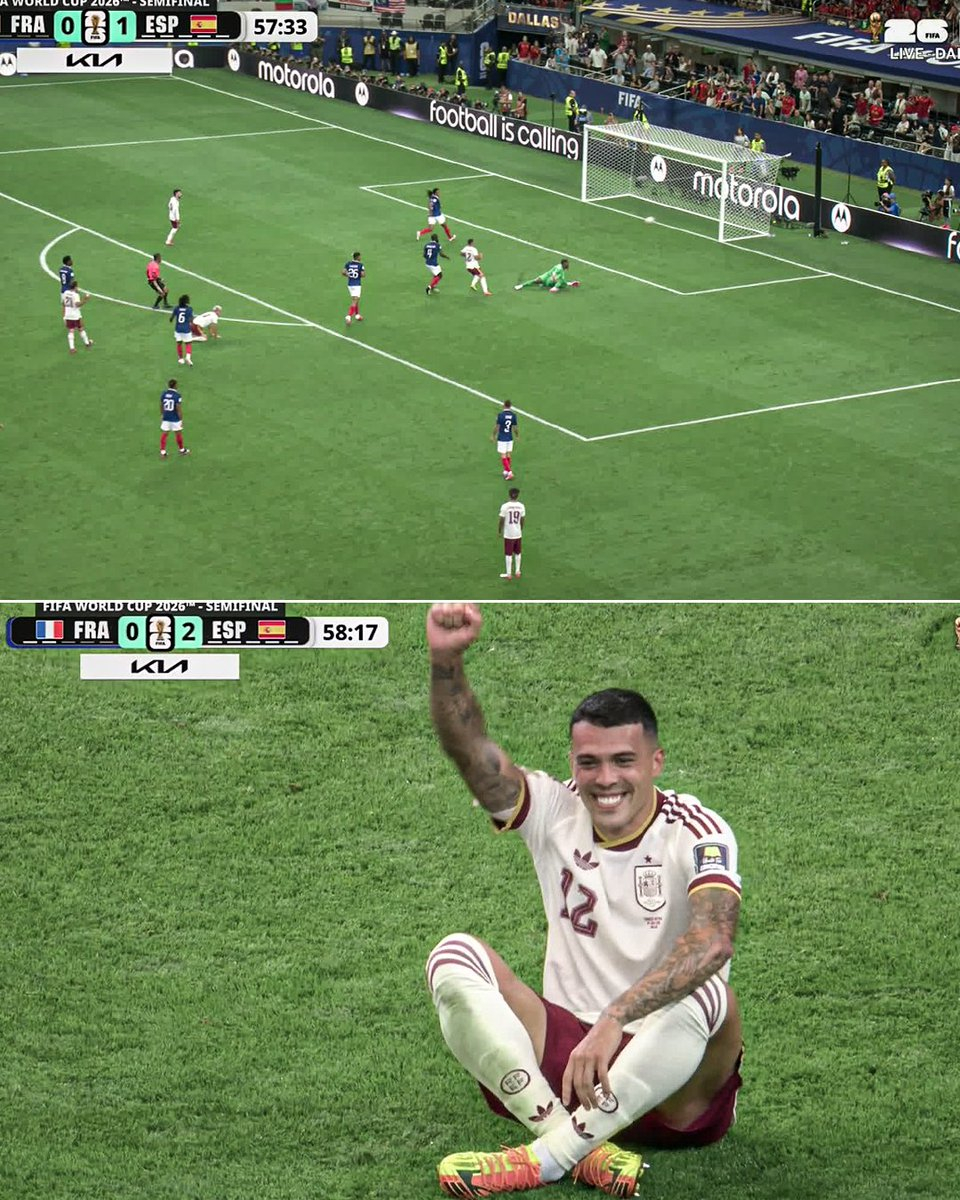 法国vs西班牙 波罗下半场进球，西班牙2-0领先了，留给法国的时间不多了 