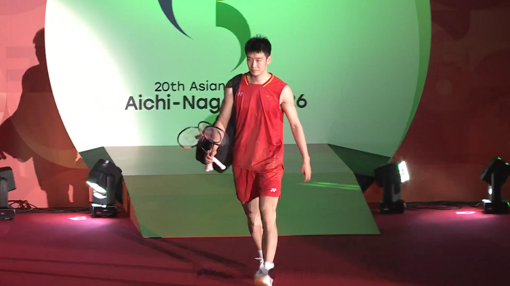 国羽男团2比0印尼亚运会羽毛球 男团决赛印尼 0-2 中国男单 法汉 VS 李诗