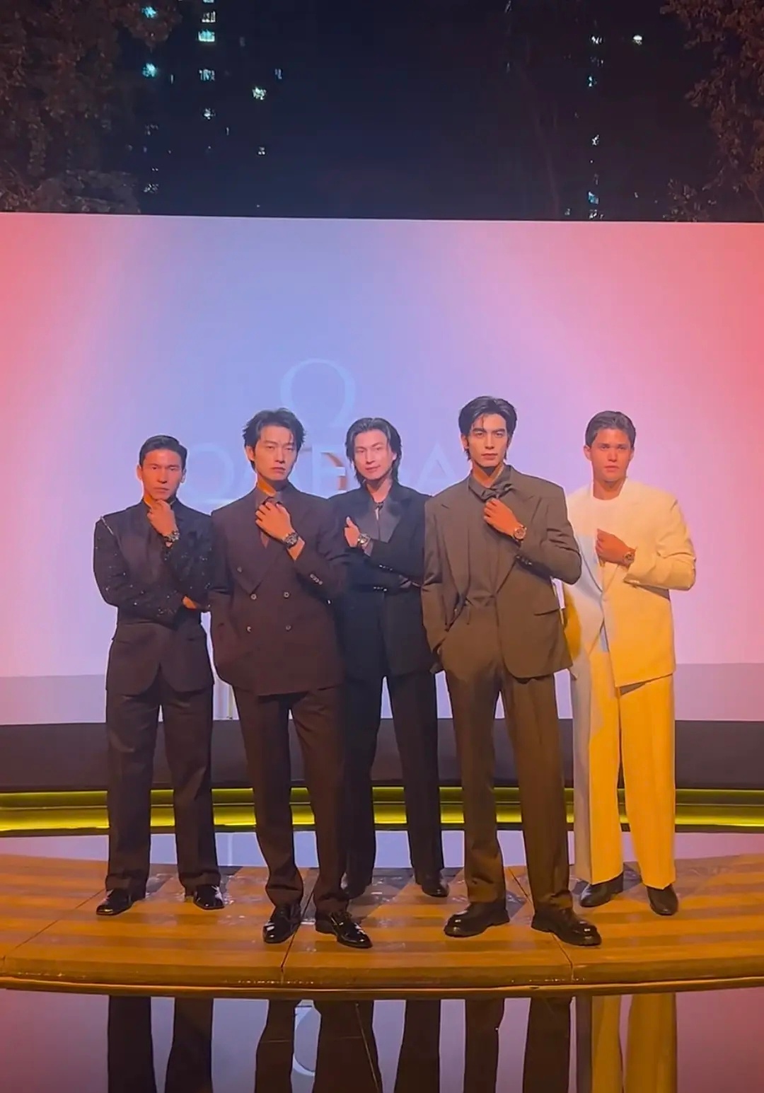 OMEGA晚宴五位亚洲男艺人现场同框 