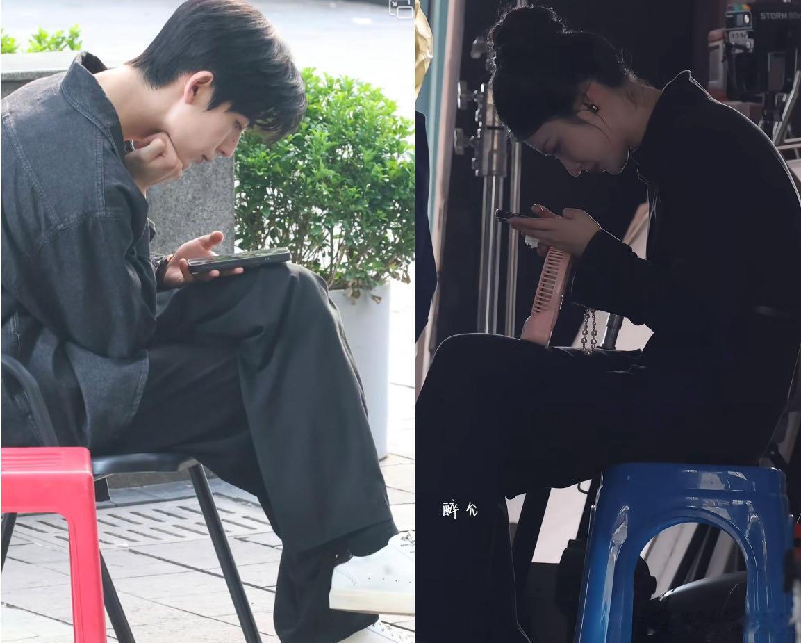 张凌赫王楚然玩手机的反面教材大家千万不要学他俩玩手机的姿势[污][污]这一秒过火